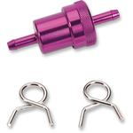 Emgo Fuel Filter - Purple - 1/4