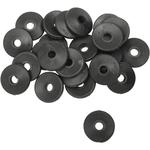 Fast-Trac Backer Plates - Black - Round - 96 Pack