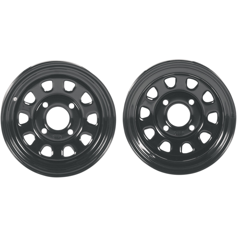 ITP Delta Steel Wheel - Black - 14X7 - 4/110