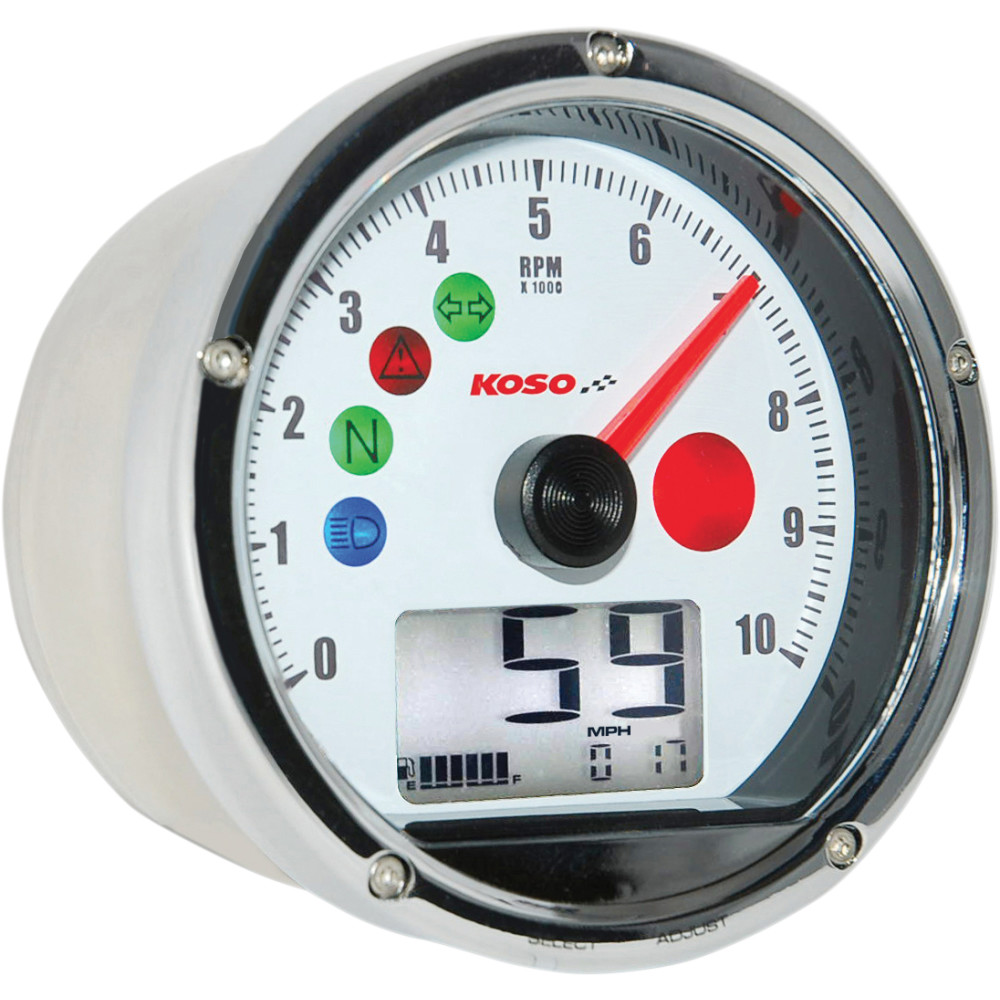 Koso North America TNT-01 Electronic Speedometer/Tachometer