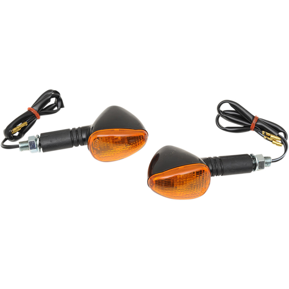 K&S Technologies Marker Lights - Single Filament - Black/Amber