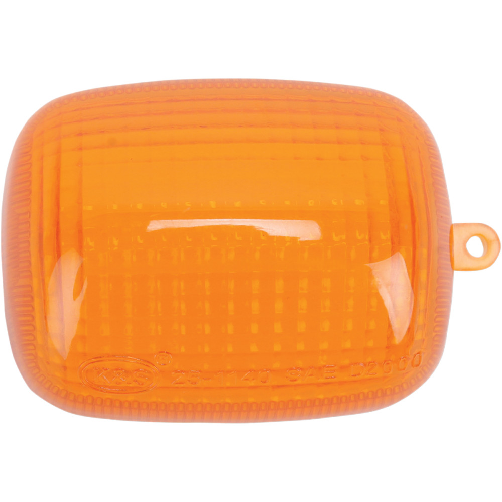 K&S Technologies Replacement Turn Signal Lens - Amber - Fits 25-1145/46