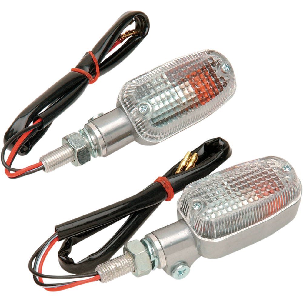 K&S Technologies Marker Light - Dual Filament - Aluminum/Clear
