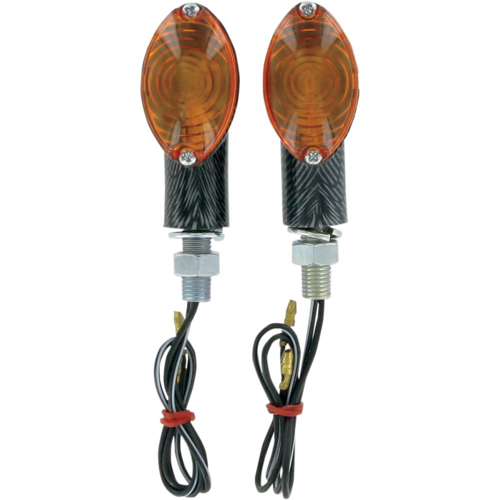 K&S Technologies Ultra Mini Marker Lights - Carbon/Amber