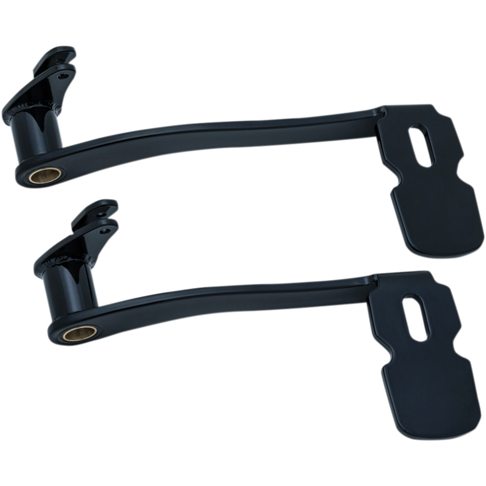 Kuryakyn Extended Brake Pedal - Black - Without Lowers