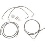 LA Choppers Stainless Steel Front Brake Line - Touring ABS