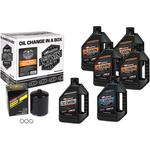Maxima Racing Oil Evolution Mineral 20W-50 Oil Change Kit - Black Filter