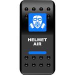 Moose Utility Division Rocker Switch - Helmet Air - Blue