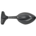 Parts Unlimited Universal Mirror - Carbon Fiber