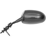 Parts Unlimited Universal Mirror - Carbon Fiber - Left