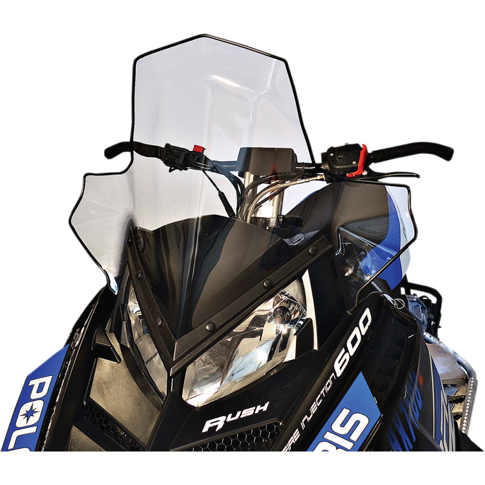 Powermadd Cobra Windshield Tall Polaris (Black / Clear)