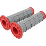 Renthal Red Dual Compound Half Waffle ATV Grips