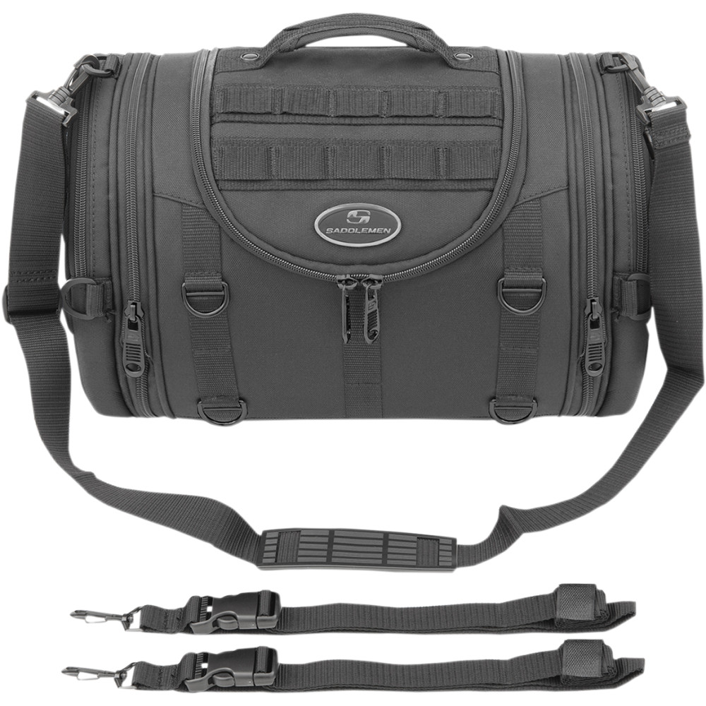 Saddlemen R1300LXE Tactical Roll Bag (Black)-SDL 3515-0198