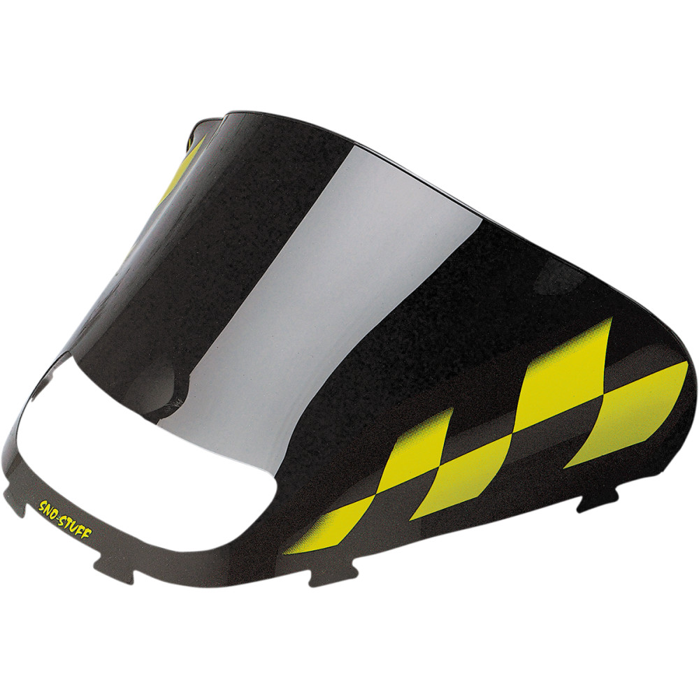Sno Stuff Snowmobile Windshield Black/Yellow Checkered S