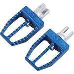 Thrashin Supply Co Front Militant Footpegs - Blue - Softail