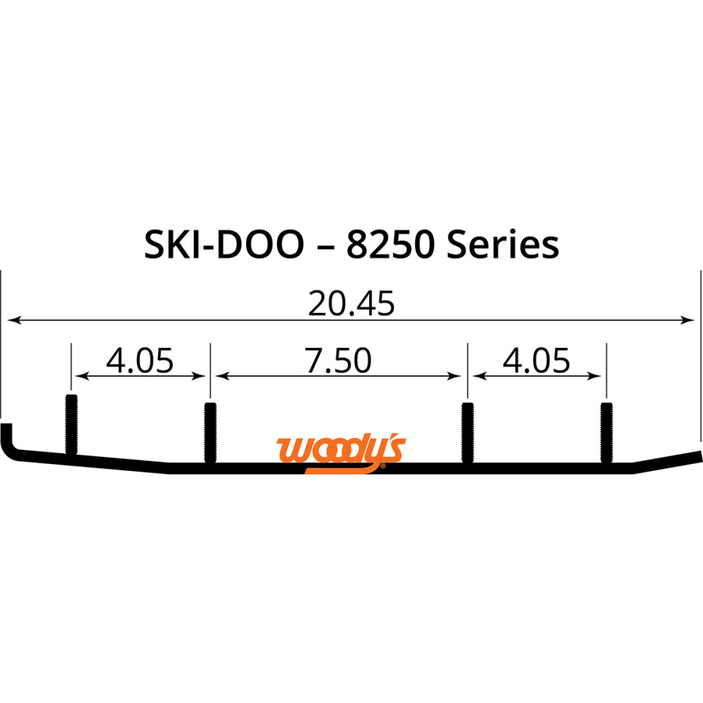 Woodys Executive Series Flat-Top Carbide Runners WSD-8250 