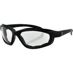 Zan Headgear Arizona Sunglasses (Gloss Black, Clear Lens)