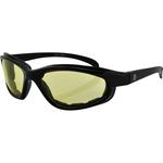 Zan Headgear Arizona Sunglasses (Gloss Black, Yellow Lens)